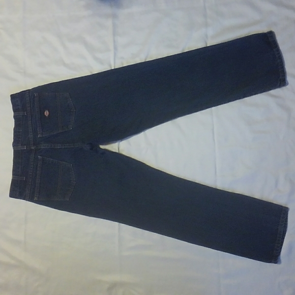 Dickies Cotton Denim Blue Jeans Straight Leg Dark Wash 33X32 - Picture 6 of 8